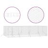 Outdoor Dog Kennel Silver 26.2'x13.1'x6.6' Galvanized Steel