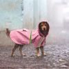 Waterproof Dog Raincoat, Leisure Lightweight, Reflective Rain Jacket with Hood