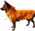 Waterproof Dog Raincoat, Leisure Lightweight, Reflective Rain Jacket with Hood