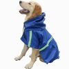 Waterproof Dog Raincoat, Leisure Lightweight, Reflective Rain Jacket with Hood